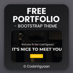 Free PORTFOLIO Bootstrap Template