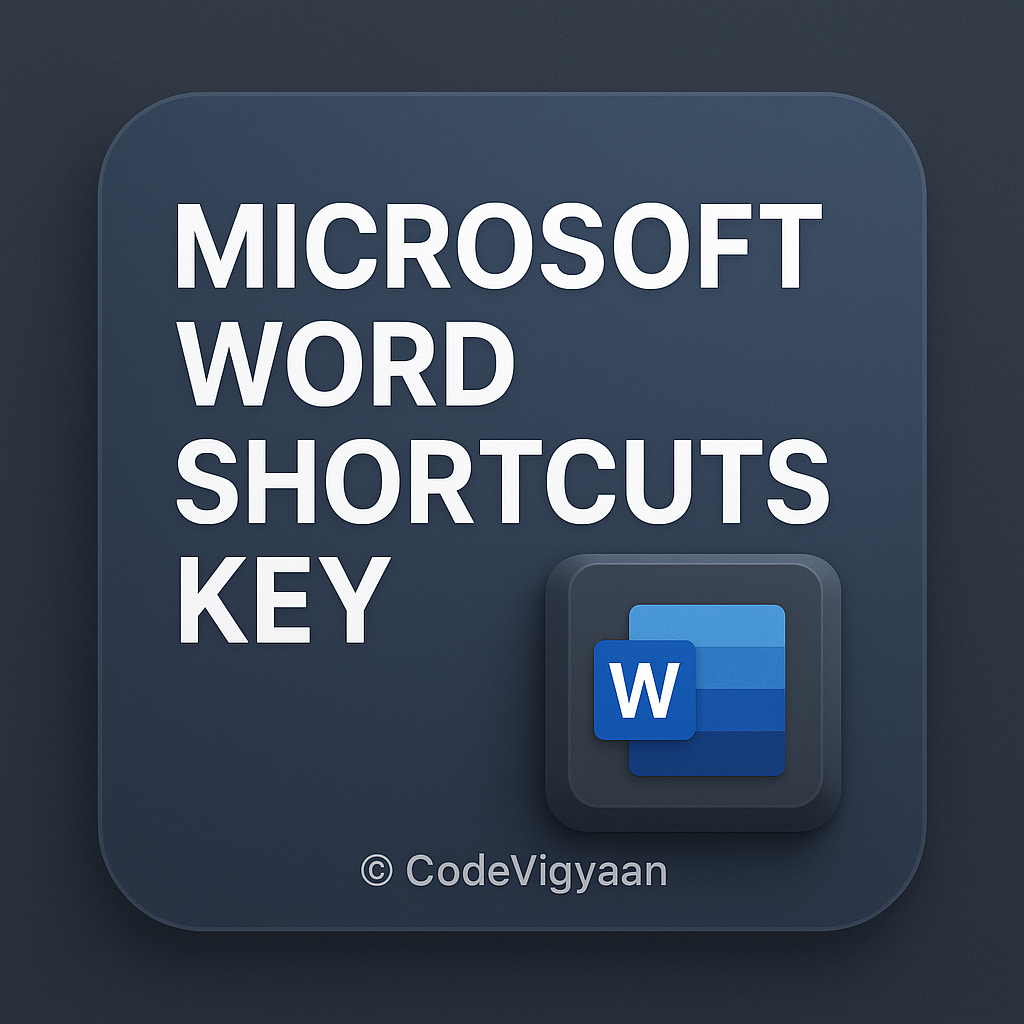 Microsoft Word Shortcuts Key