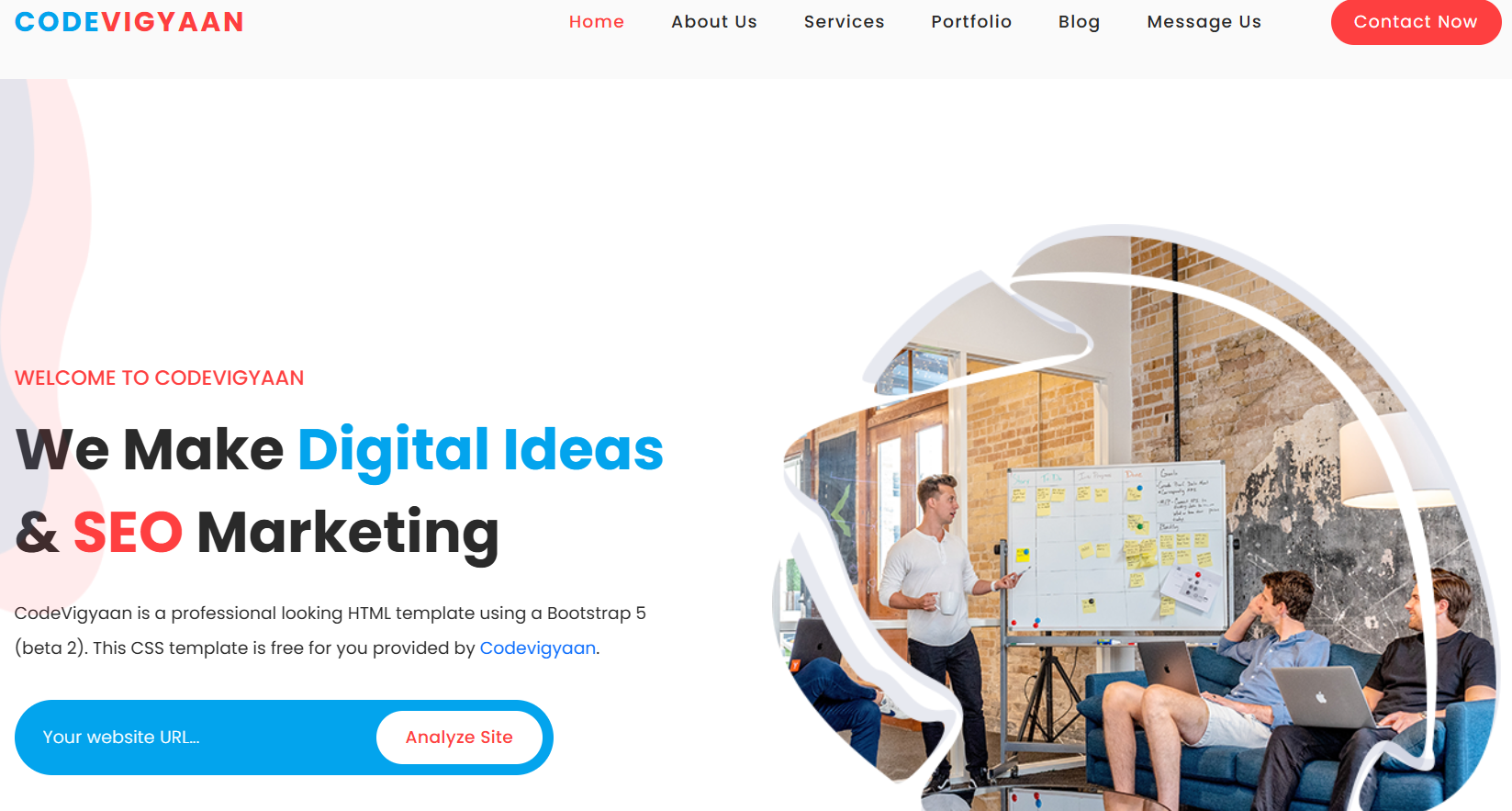 free bootstrap template