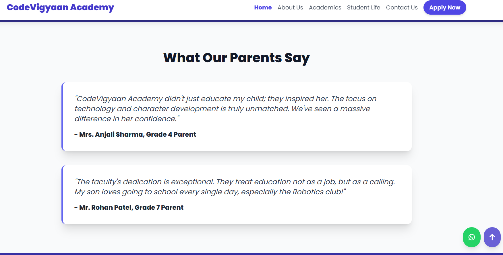 php school website project