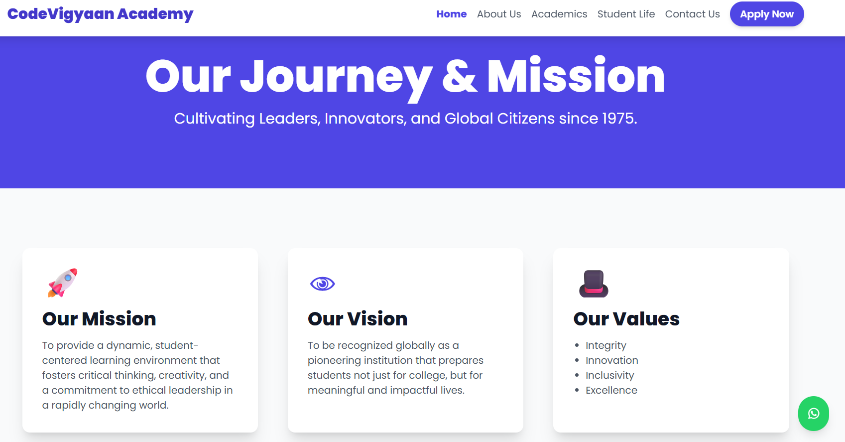 php school website project