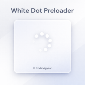 white dot preloader