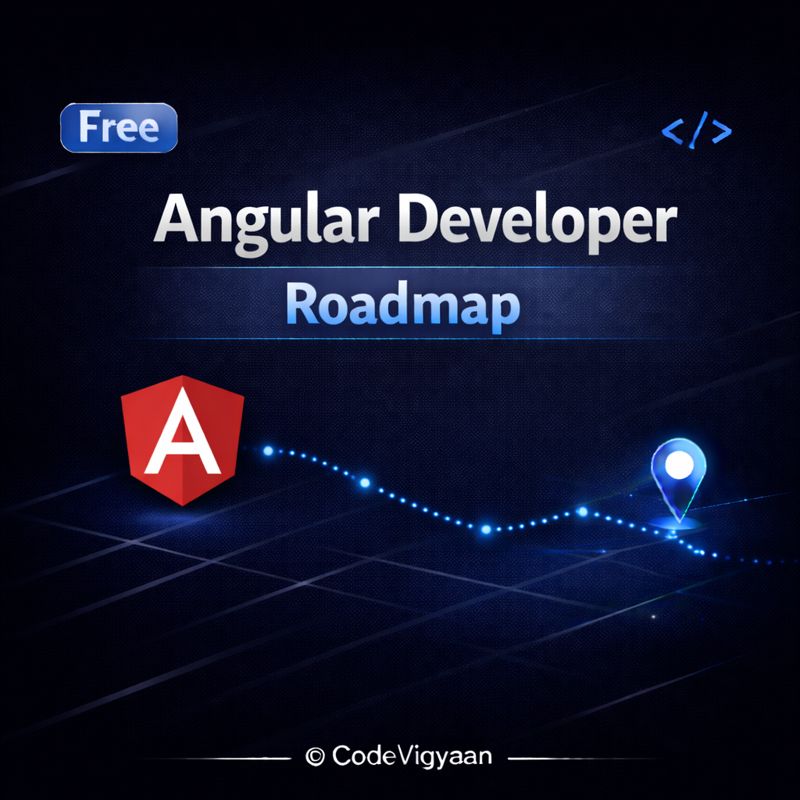 Angular Developer Roadmap Angular Learning Path 2025 Learn Angular Step by Step Angular Frontend Architecture Roadmap