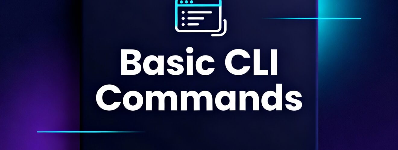Basic CLI Commands project thumbnail design