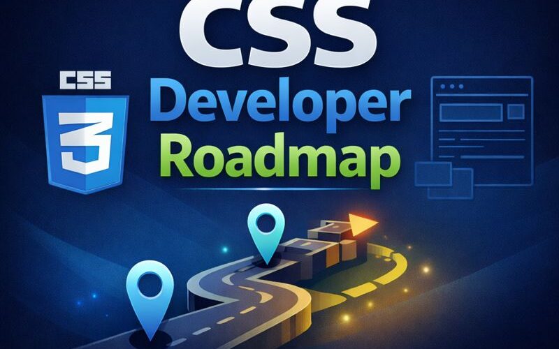 Free CSS Developer Roadmap 2026 CSS roadmap for beginners Learn CSS step by step roadmap Responsive CSS learning path