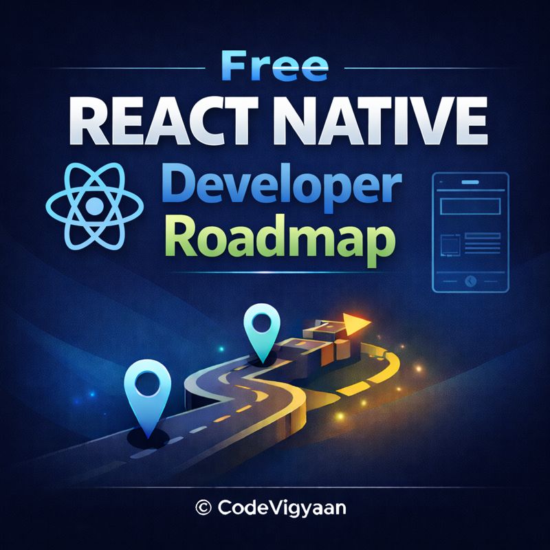 Free React Native Developer Roadmap React Native App Development Roadmap Learn React Native Step by Step React Native Roadmap for Beginners