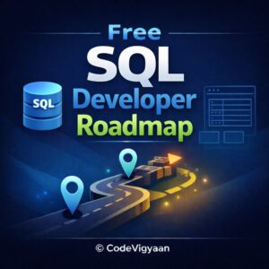 Free SQL Developer Roadmap step by step SQL learning roadmap for beginners SQL database career roadmap SQL developer roadmap infographic