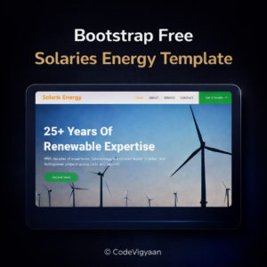 Bootstrap Free Solaries Energy Template