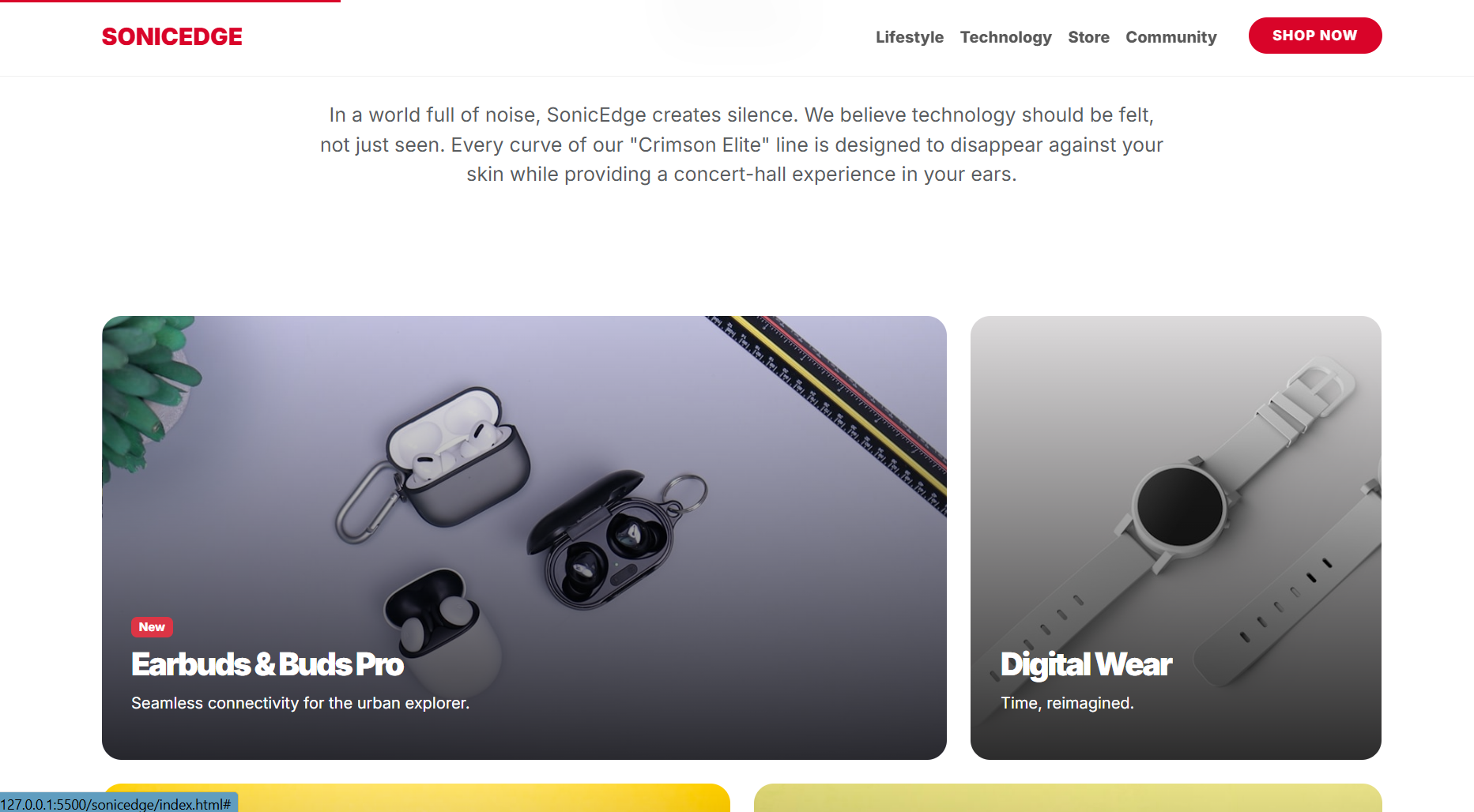 Bootstrap SonicEdge E-Commerce template - Image 2