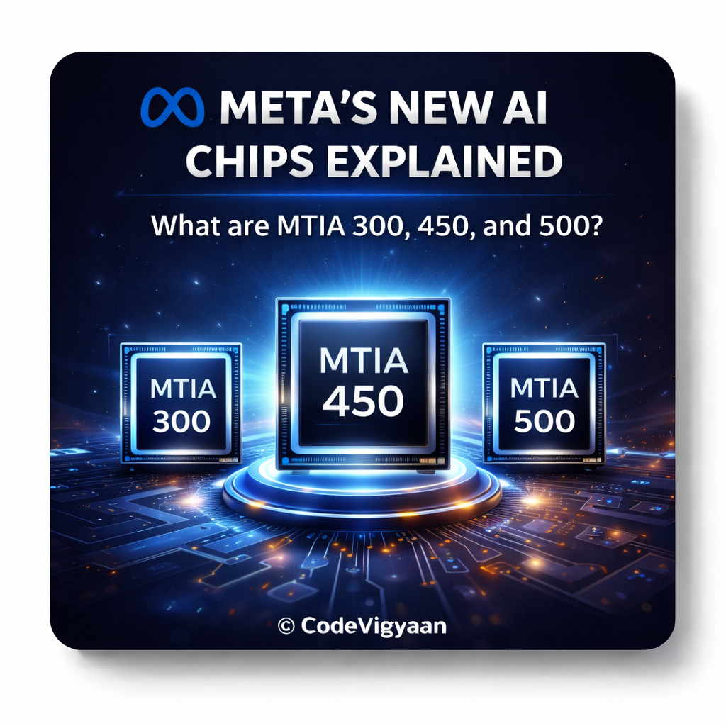 Meta’s New AI Chips Explained: What are MTIA 300, 450, and 500?