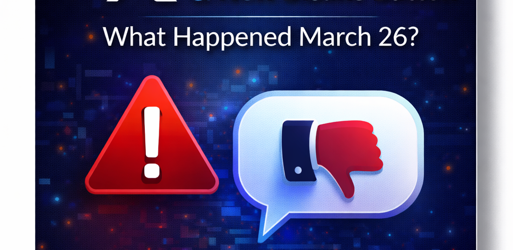 X Global Outage & New Dislike Button What Happened March 26