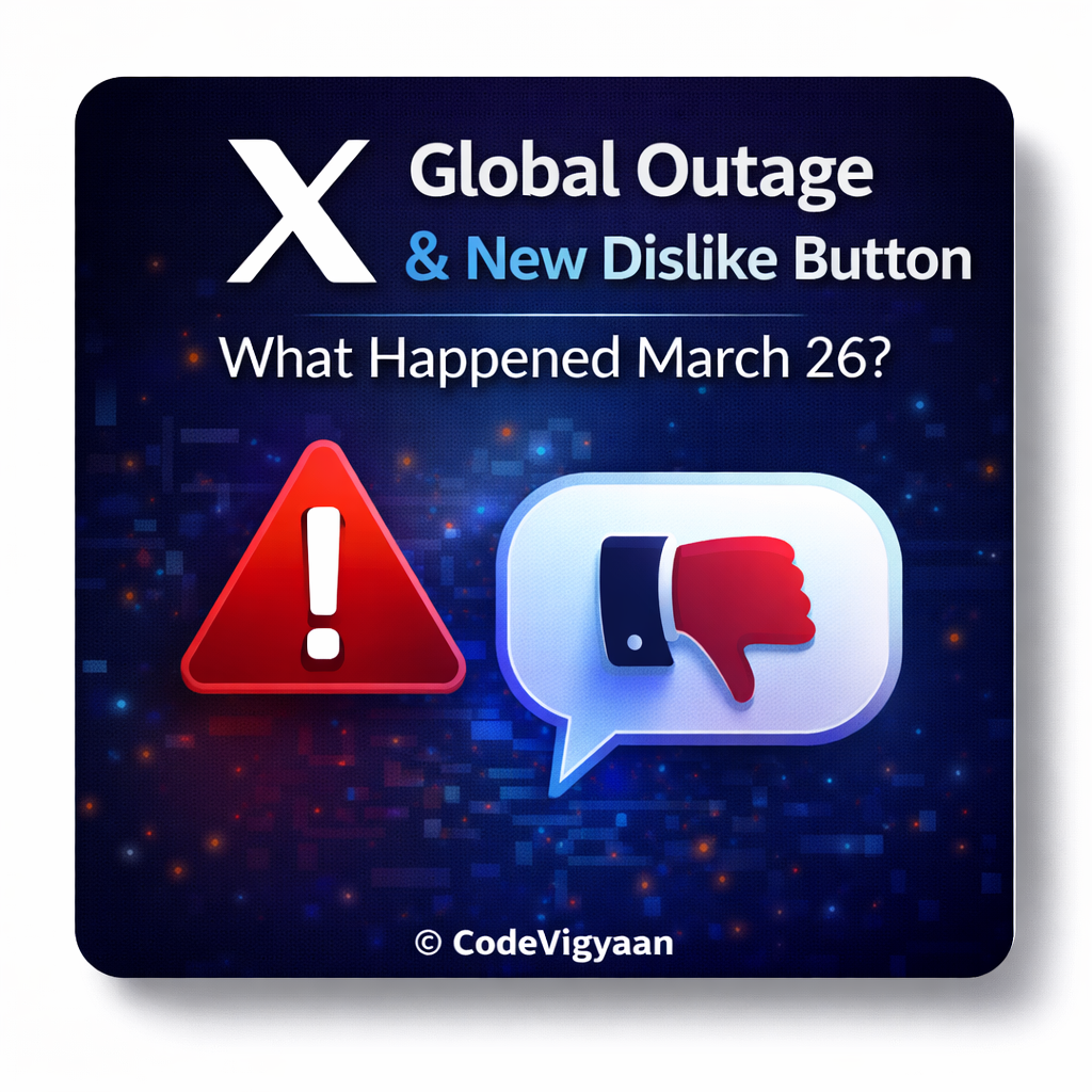 X Global Outage & New Dislike Button What Happened March 26
