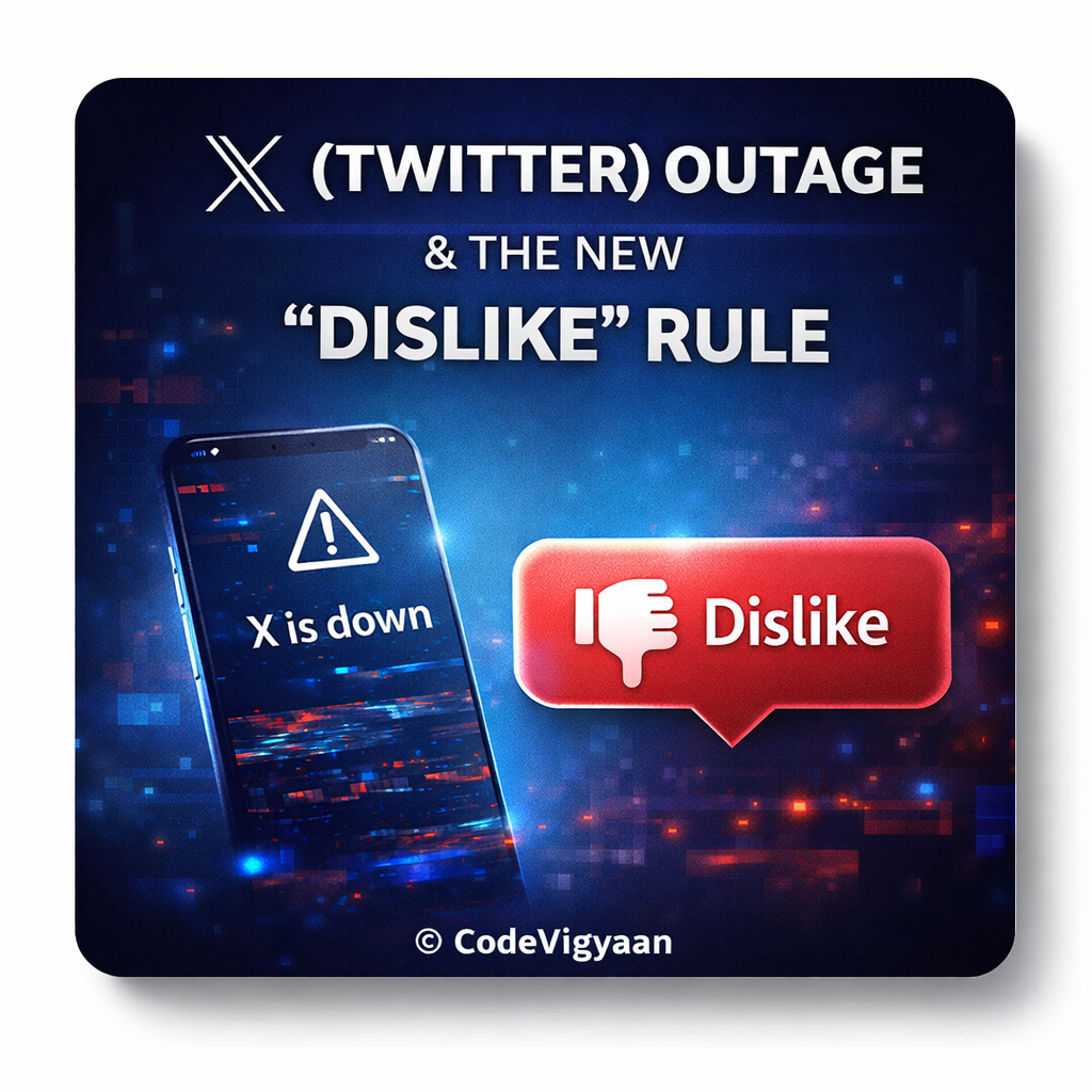 X (Twitter) Outage & The New Dislike Rule